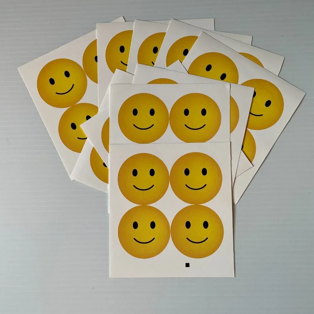 Large Smiley Face stickers